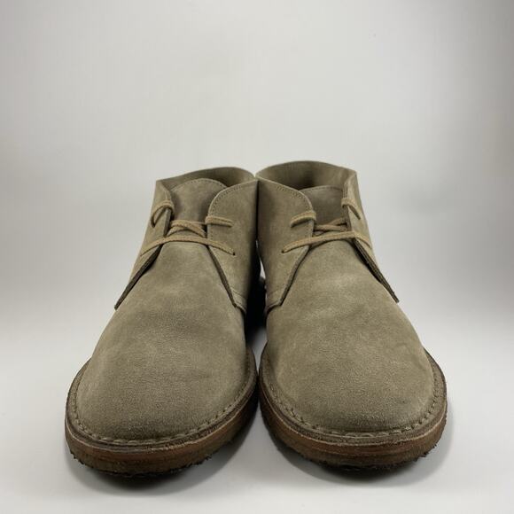Rhodes Footwear Dylan Chukka Boots Mens Size 11 Tan Sand Suede Crepe Sole 2-Eye - Picture 2 of 11